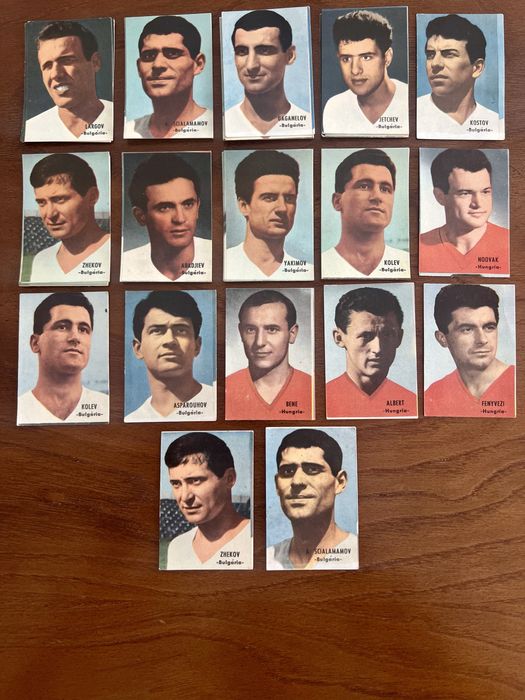 Cromos no jogadores de futebol do mundial de 66/67