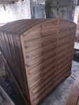 Płot lamelowy panele przęsła łuk 1800x1800 mm 180x180 cm