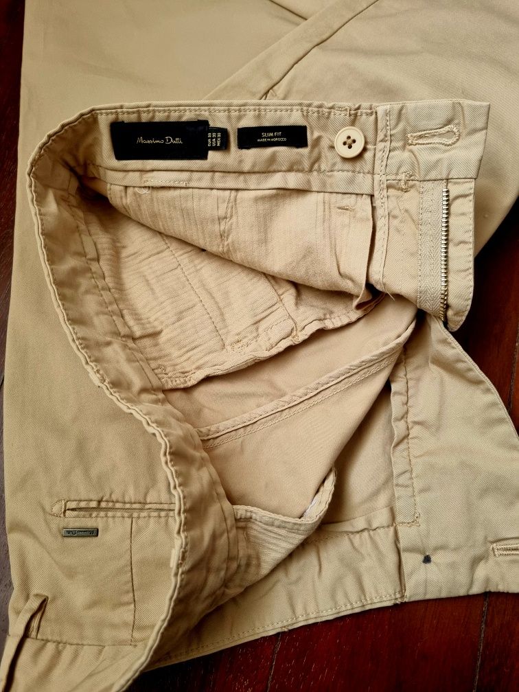 Calça chino Massimo Dutti