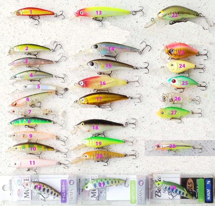 Воблеры OSP Deps Smith FLT Kosadaka Shimano Daiwa