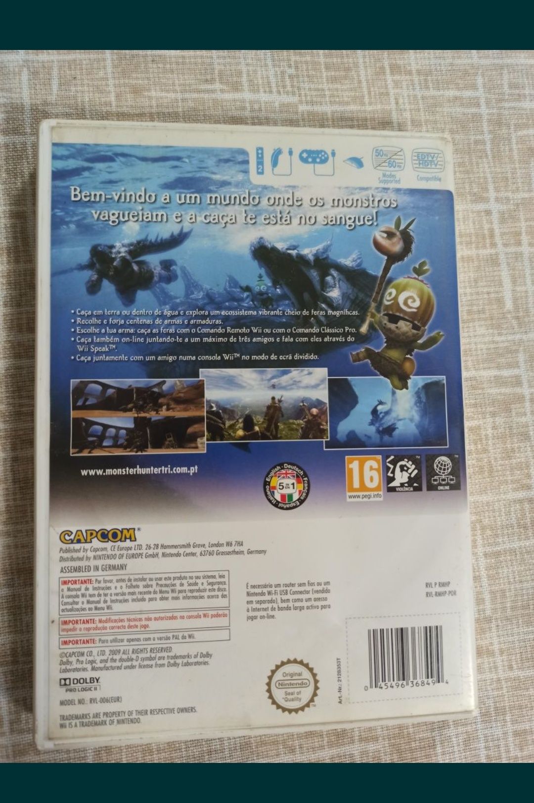 Jogo Nintendo Wii G.I Joe e Monster Hunter 3