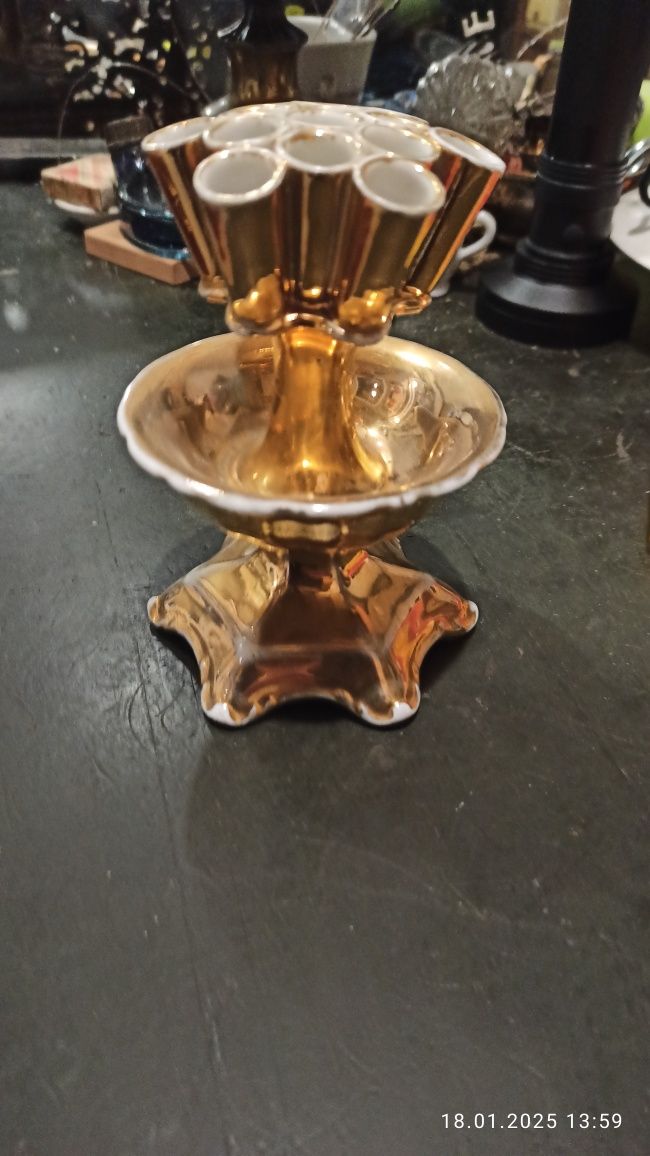 Porcelana Carl Tielsch Alt Wasser Stary Zdrój Cygaretka pojemnik