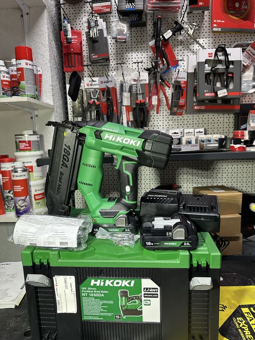 Акумуляторний цвяхозабивний пістолет HiKOKI NT 1850DA Metabo HPT NT185