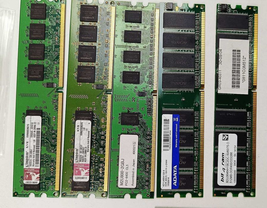 Memórias Crucial + processador Intel Core 2 Duo E7400