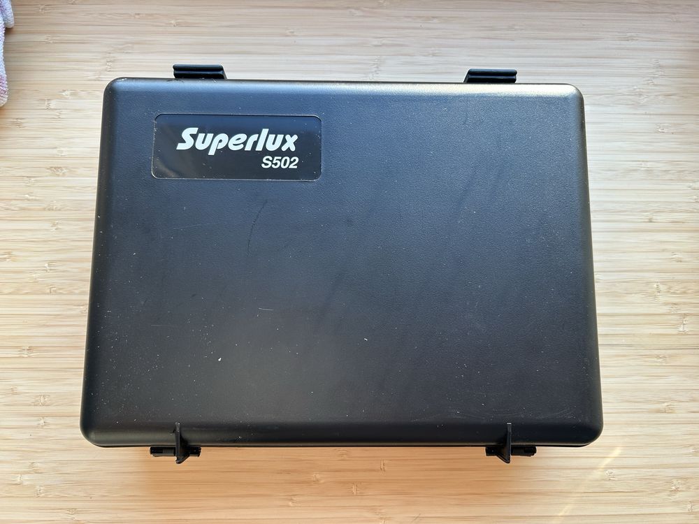 Mikrofon pojemnościowy ORTF Superlux S502 dwie osłony Rode WS8