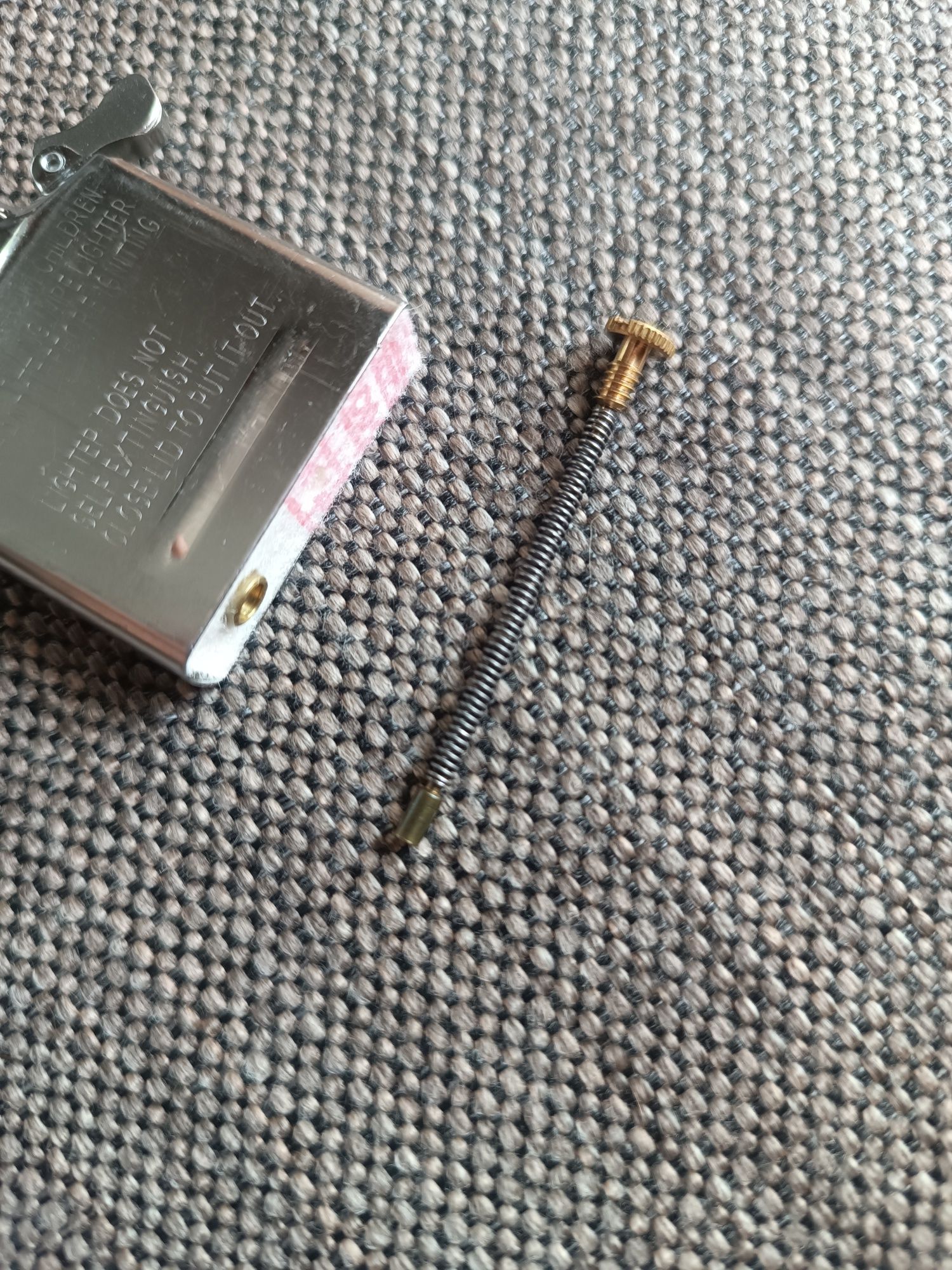 Zippo regular street chrome 207, втулка в інсерт, чохол, кремній