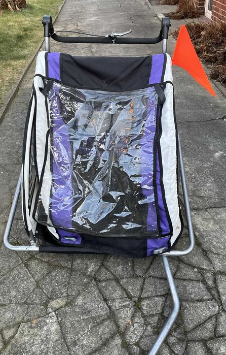 Przyczepka rowerowa dwu-osobowa