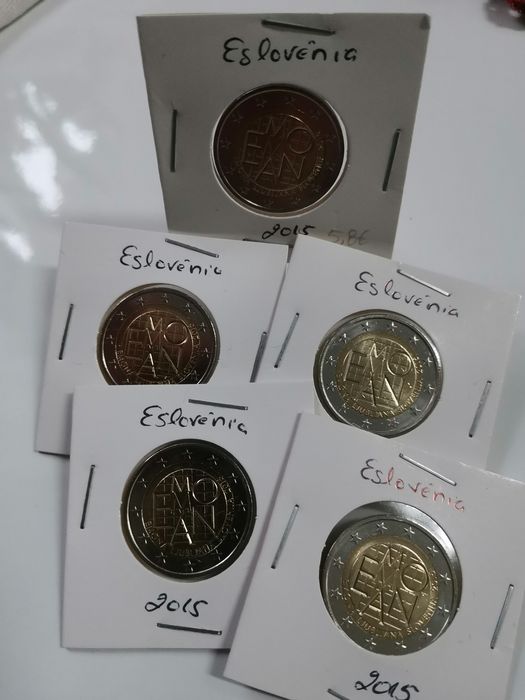 Moeda UNC comemorativa de 2€ - Eslovénia 2015