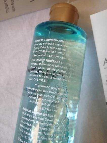AHAVA Mineral Toning Water mineralny tonik do twarzy 250 ml