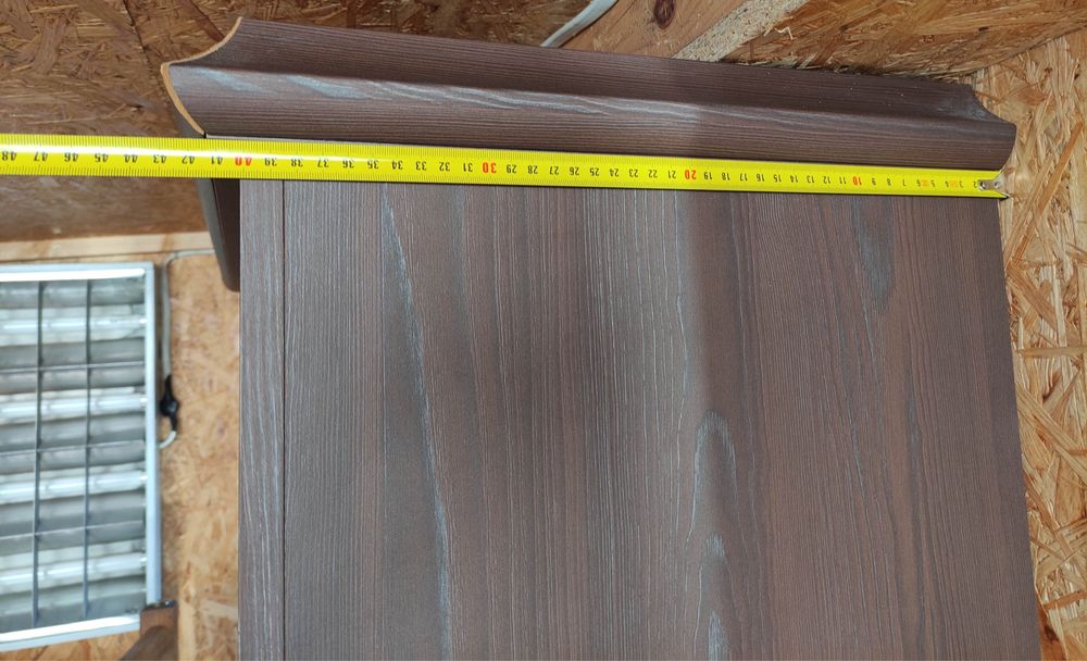 Stół i regał ciemny brąz