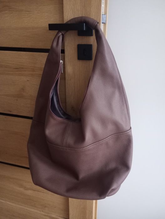 Damska, duża torebka skórzana