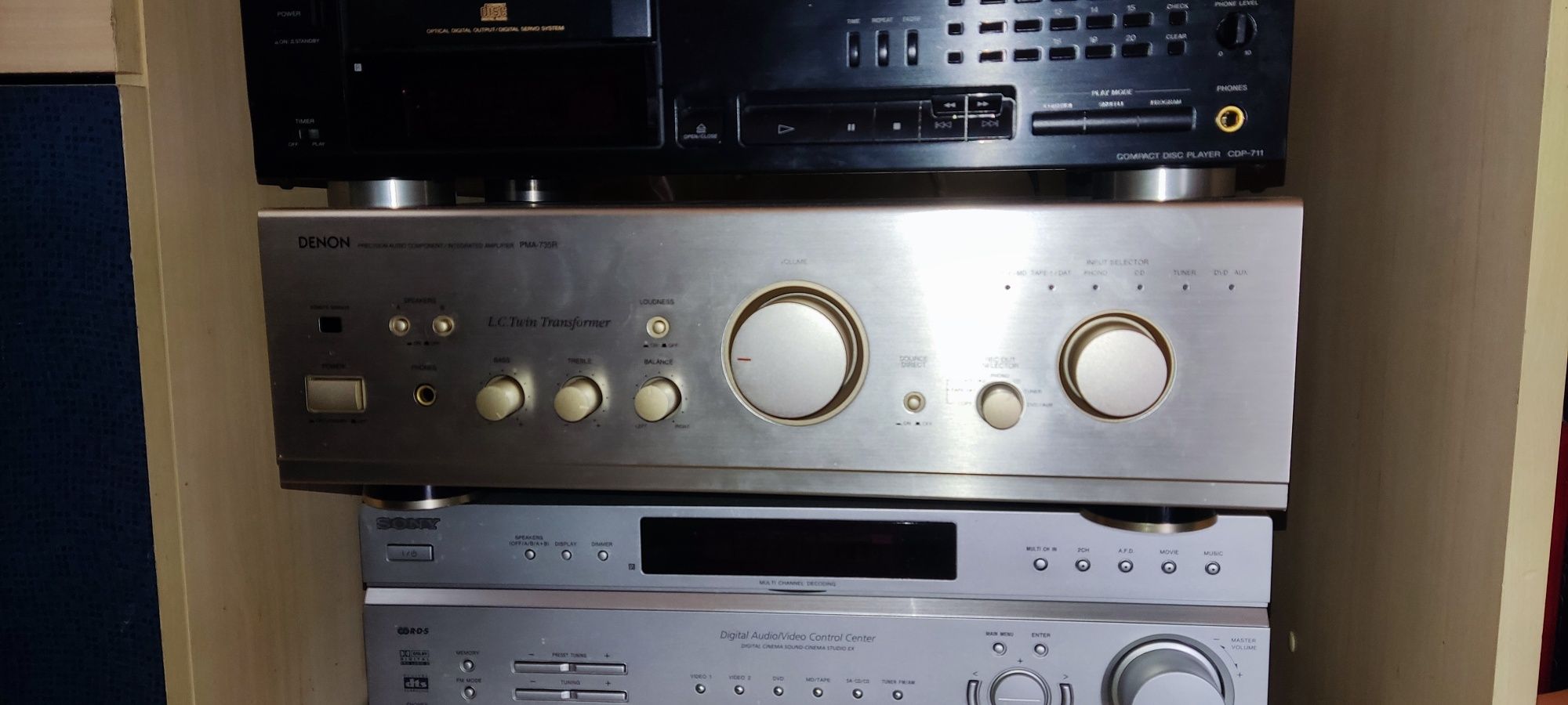 Denon pma-735r,tuner tu-1500rd,piloty