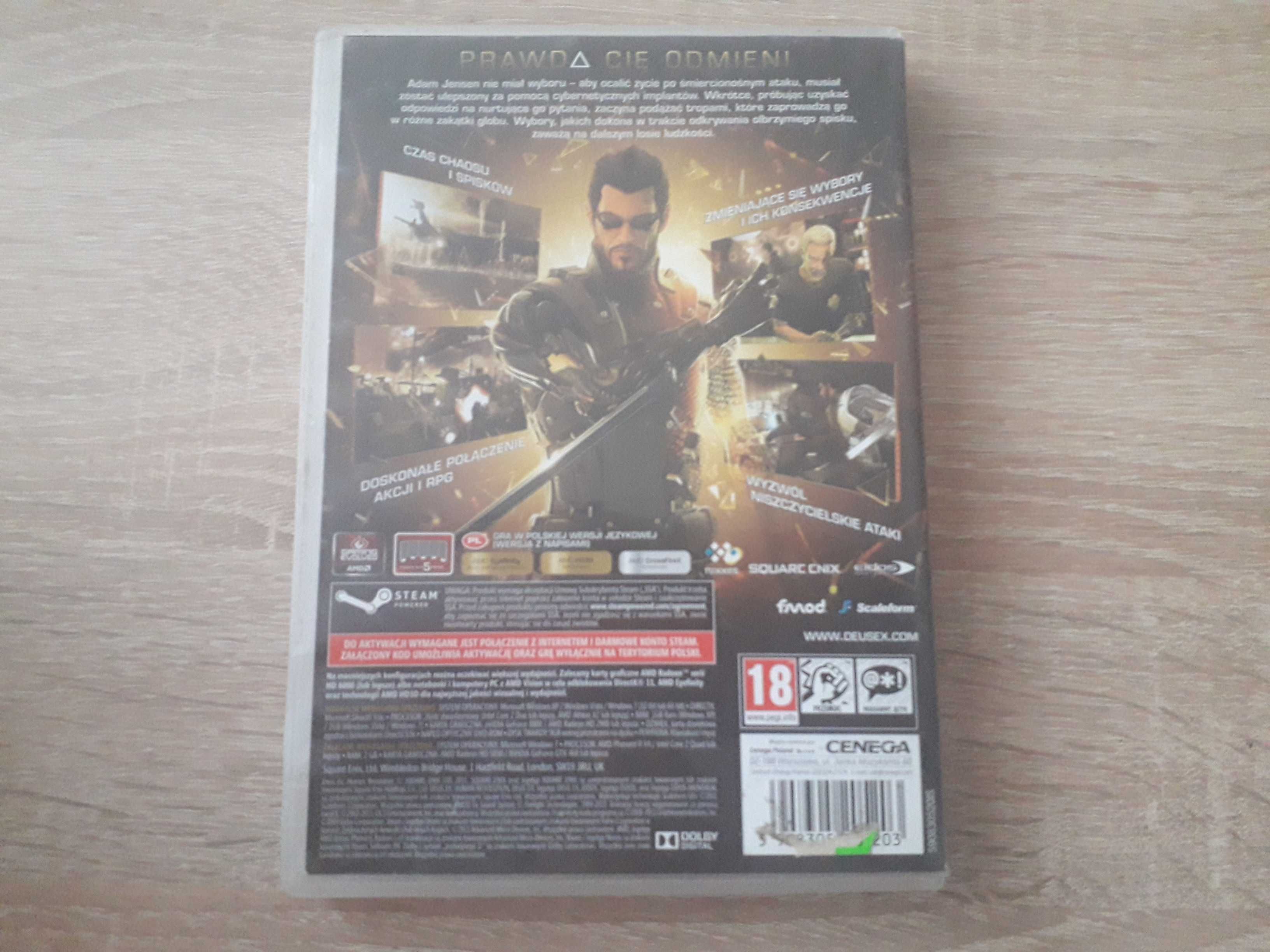 Gra PC Deus Ex, bunt ludzkości 18+, z kluczem