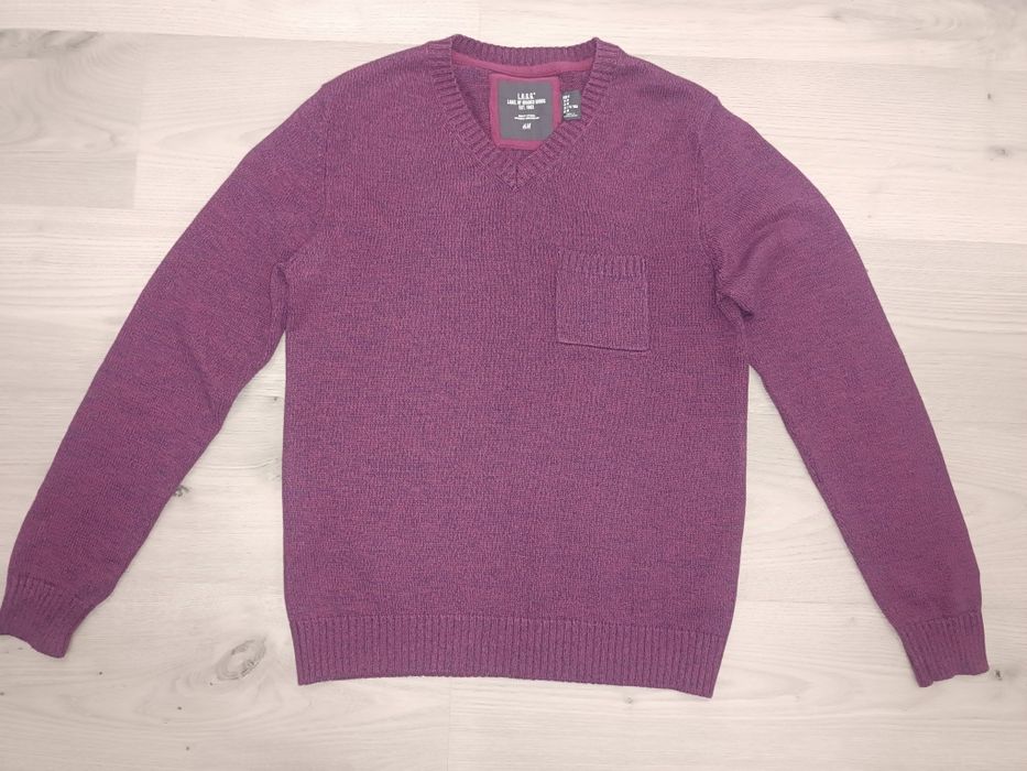 Purpurowy sweter h&m r. M