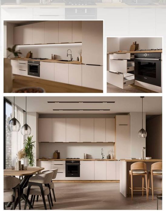 Meble kuchenne, zestaw mebli kuchennych, kuchnia KASZMIR/dąb SALVA.