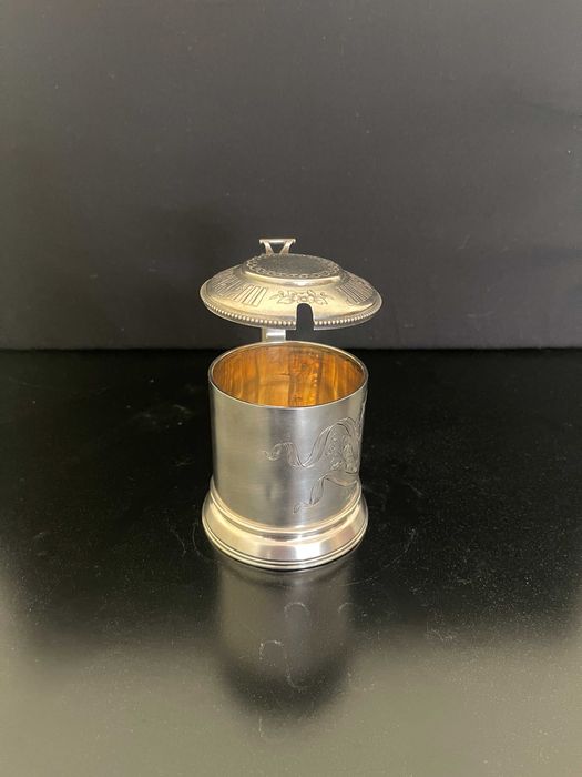 Porta-copo em prata, Rússia, fim do século XIX