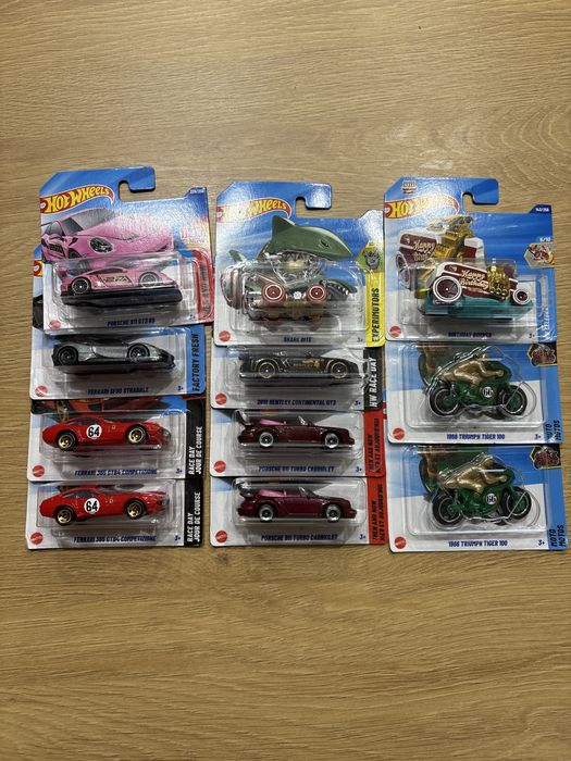 HW Zestaw Hot Wheels TH i nie tylko, Porshe, Ferrari Bentley