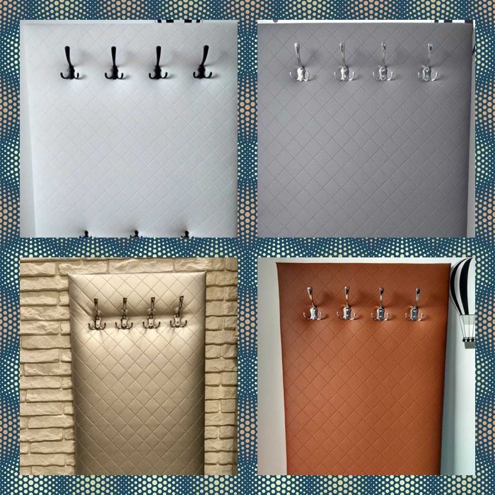 Wieszak ubraniowy tapicerowany panel