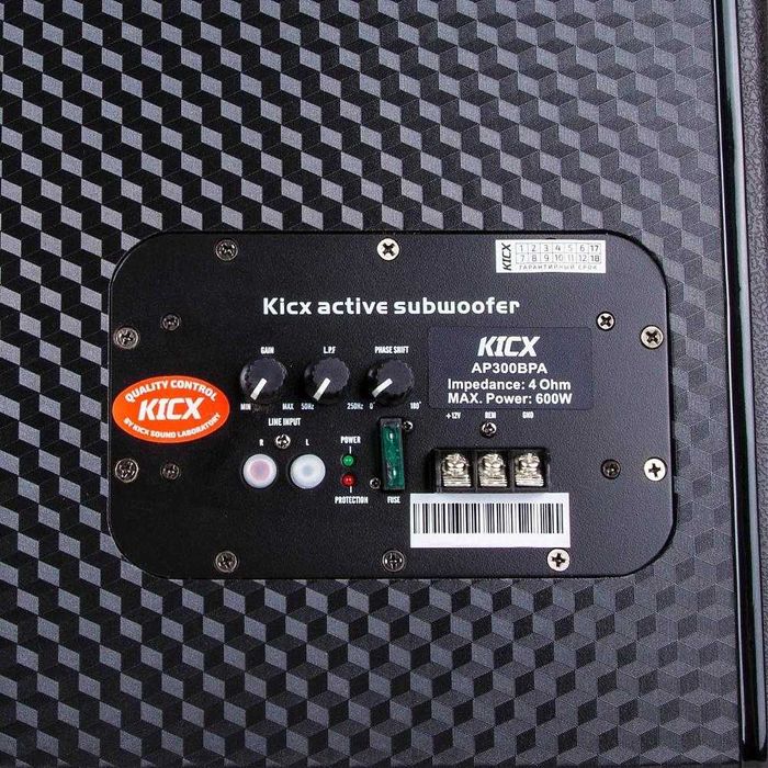 Автомобільний активний сабвуфер Kicx AP-300 BPA (600/300W) Гарантія