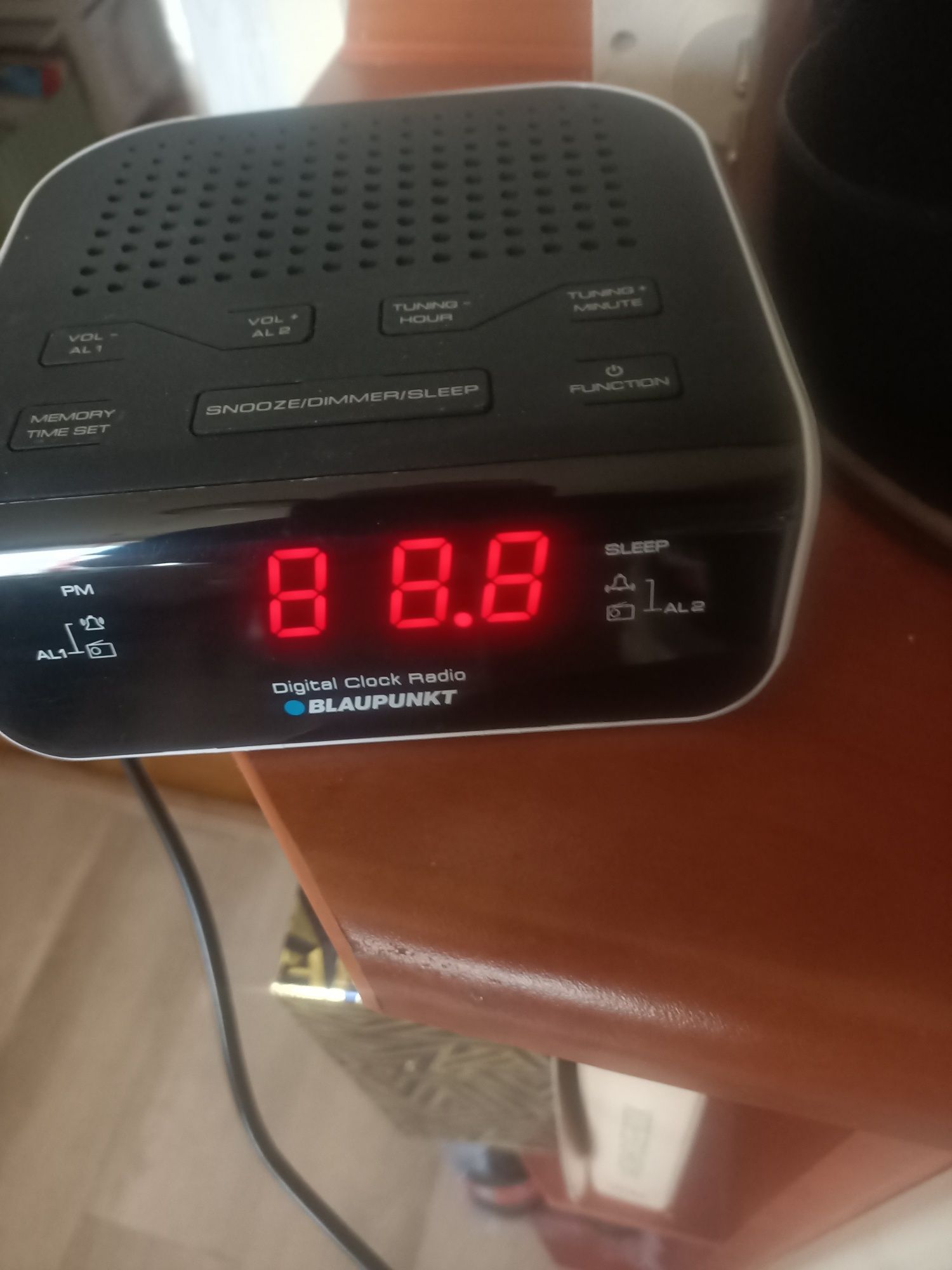 Radio budzik Blaupunkt z wyśw.godz.