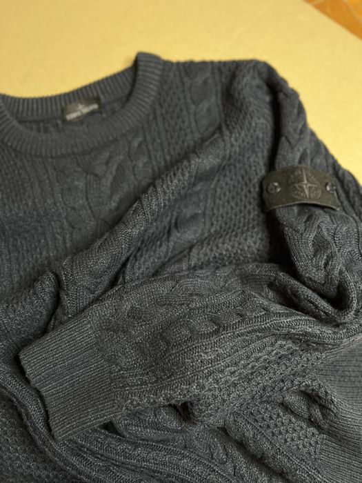 Вязаный свитер Stone Island оригинал размер XL - L винтаж