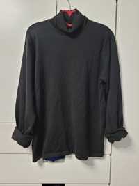 Wełniany niegryzący golf sweter roz XL