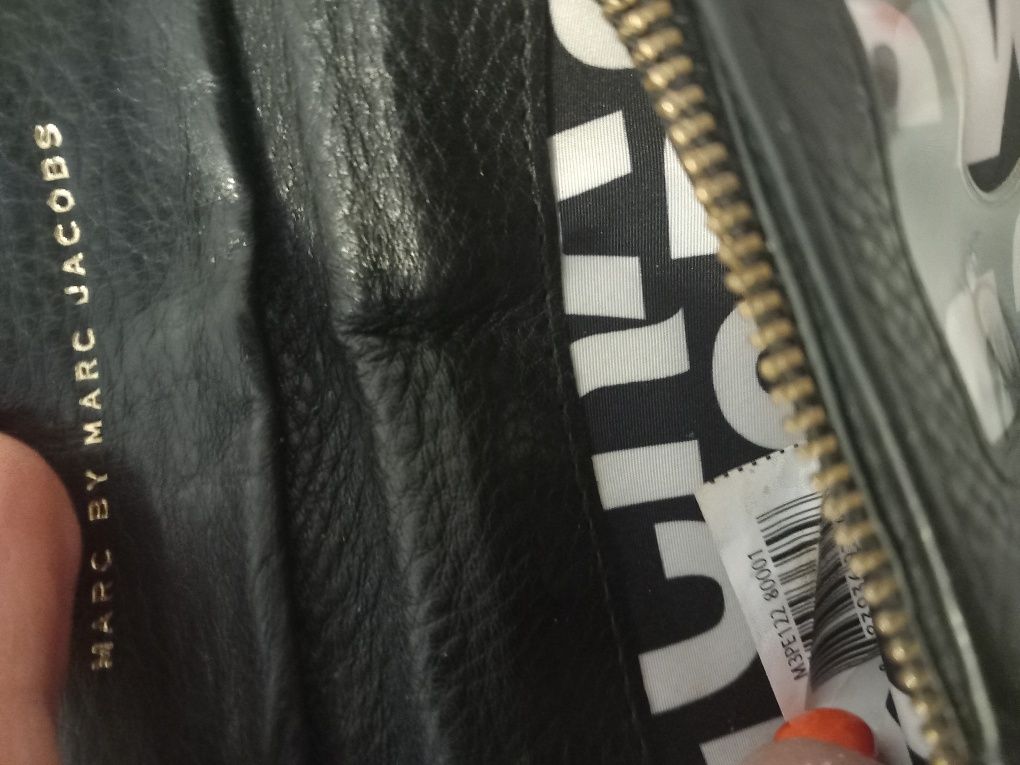 Marc Jacobs piękny oryginalny portfel skora cielęca