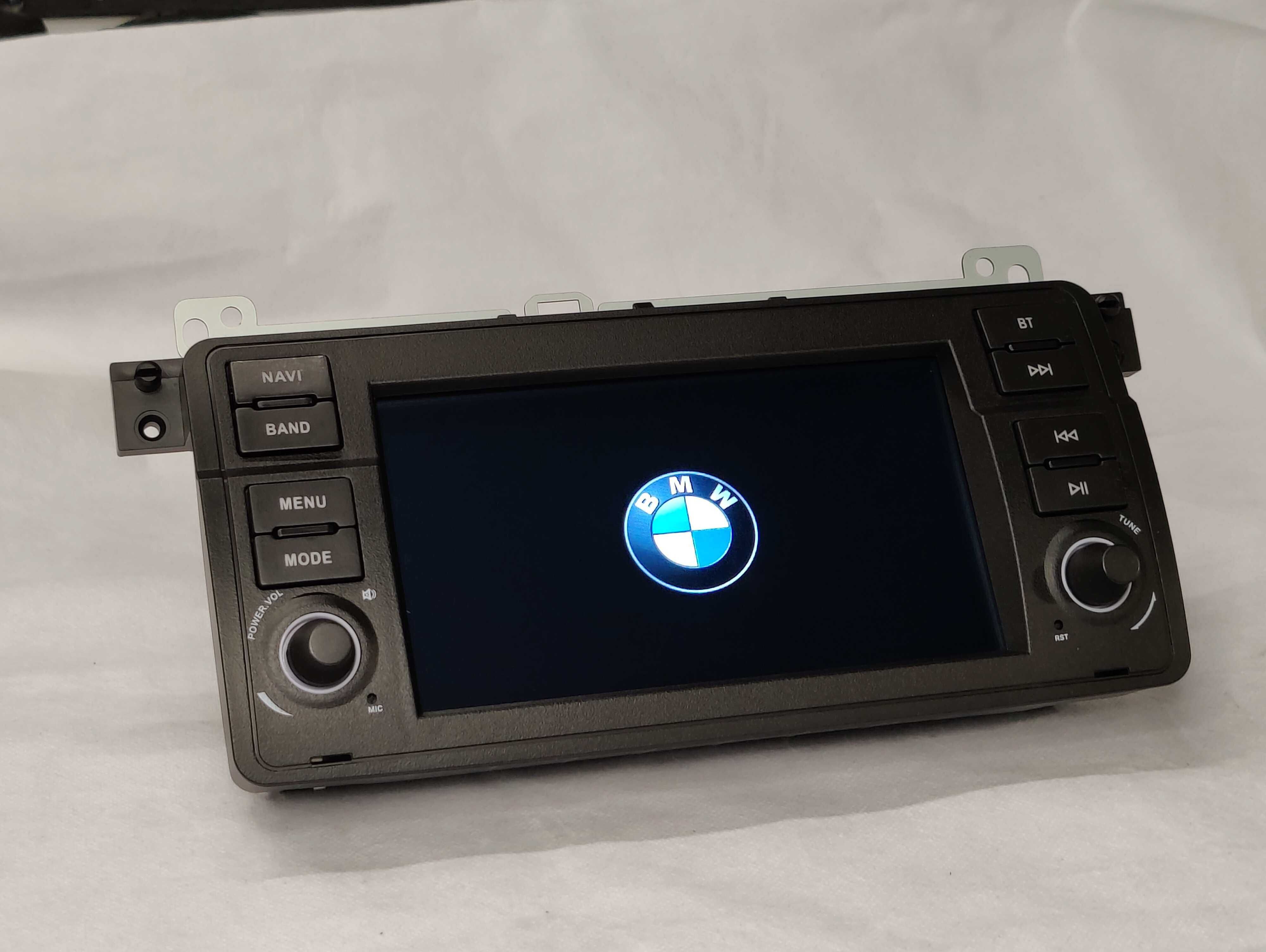 Rádio BMW E46 Android 12 WiFi GPS Novo com Garantia 2GB RAM