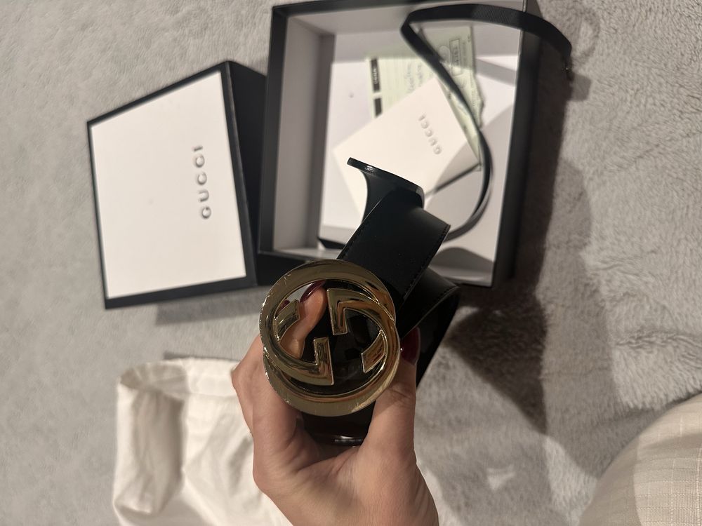 Pasek skorzany gucci