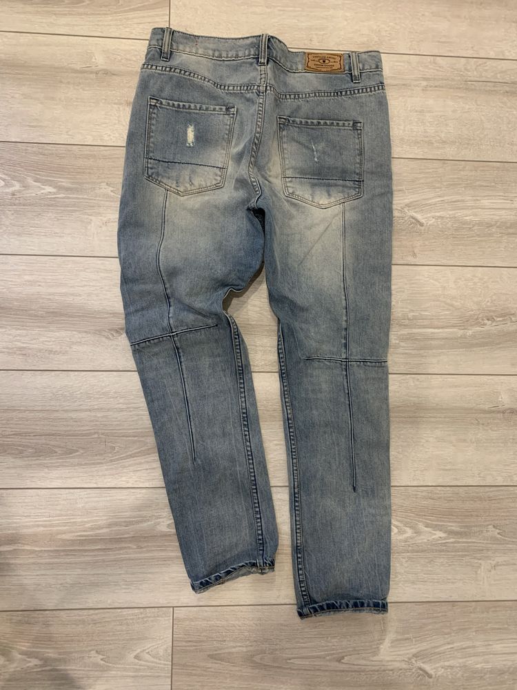 Spodnie jeansowe booho styl M/L