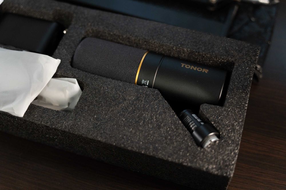 Mikrofon TONOR TD510+ z uchwytem / USB C + XLR