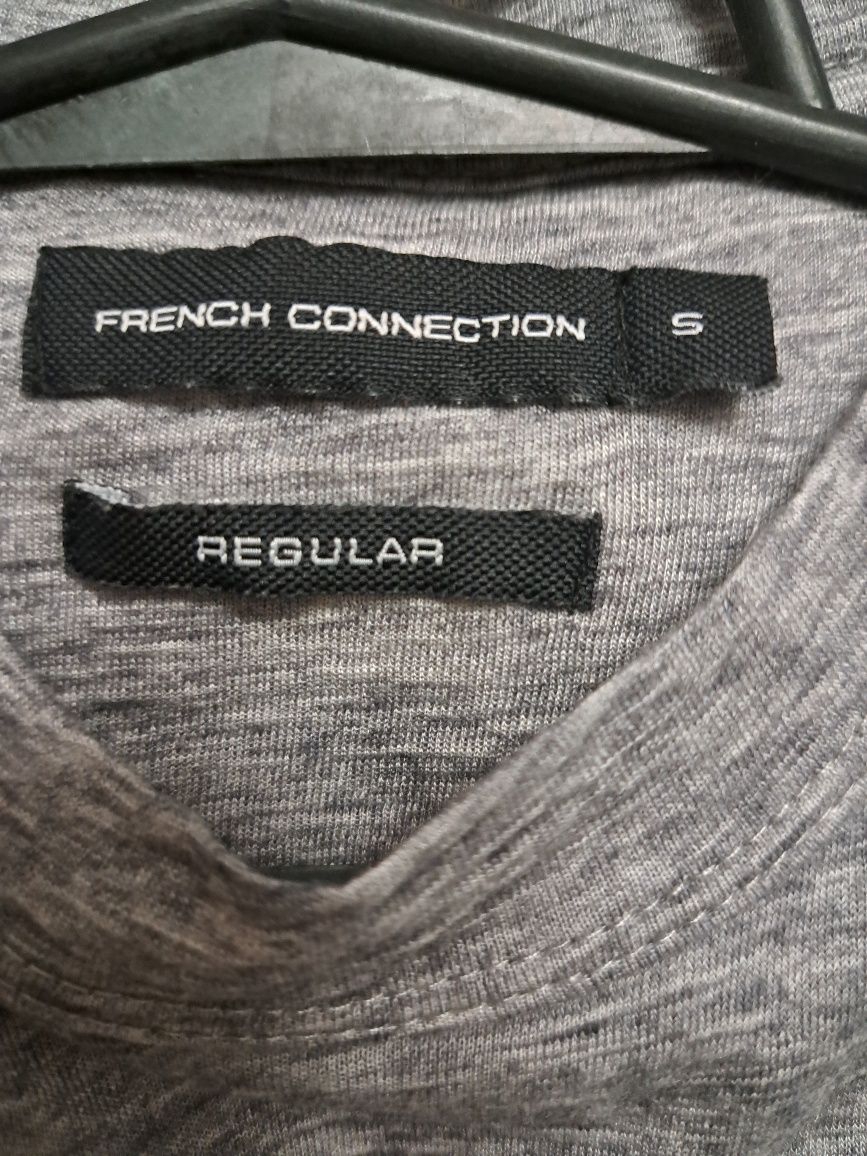 Koszulka z wełenką, French Connection regular, rozm. S