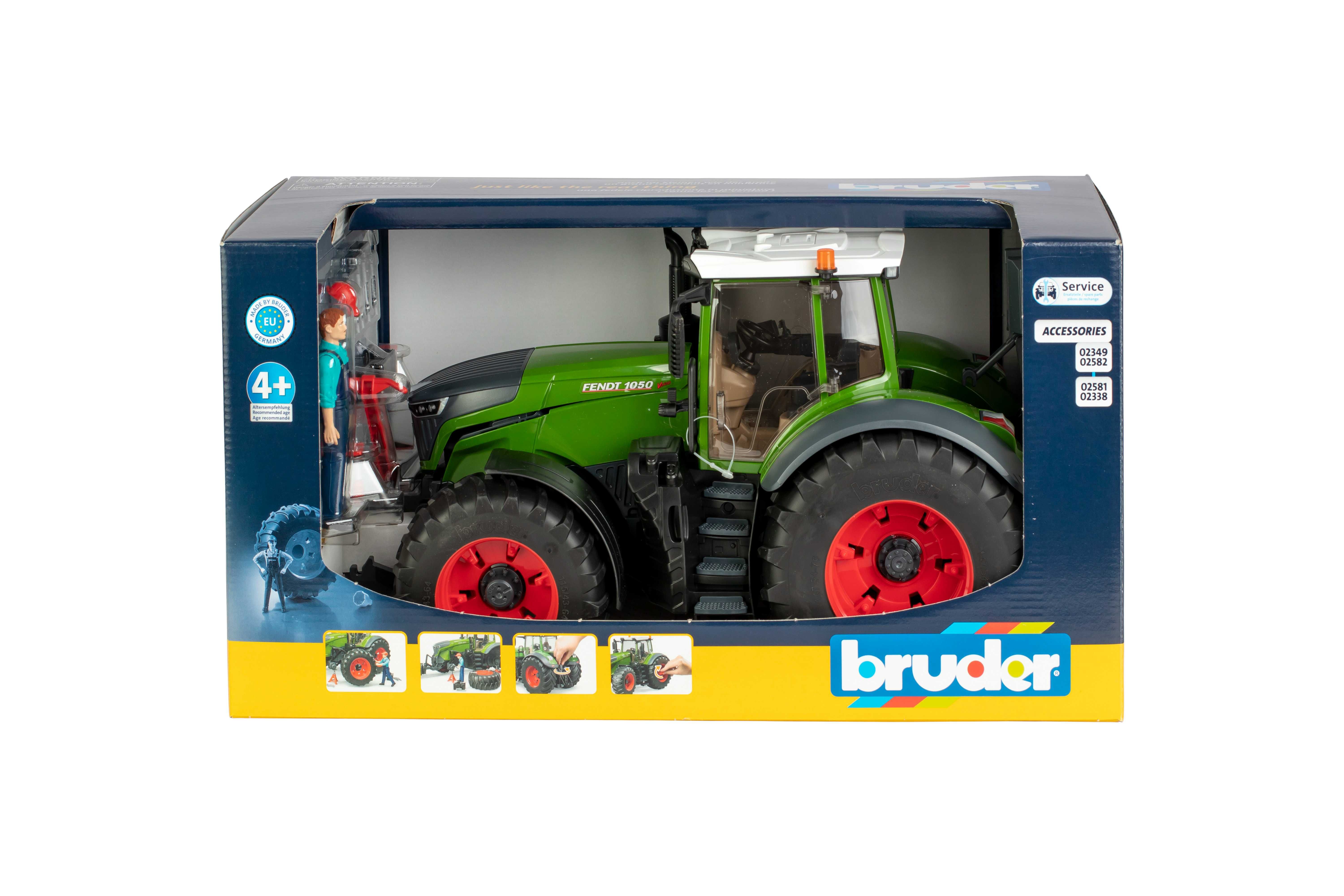 Трактор Bruder Fendt 1050 Vario з водієм та інструментами , 04041