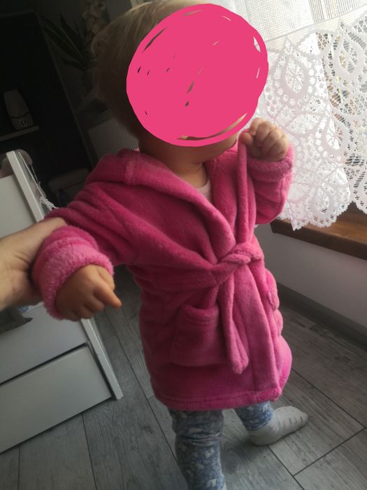 Szlafroczek niemowlęcy 12-18 mcy 80cm