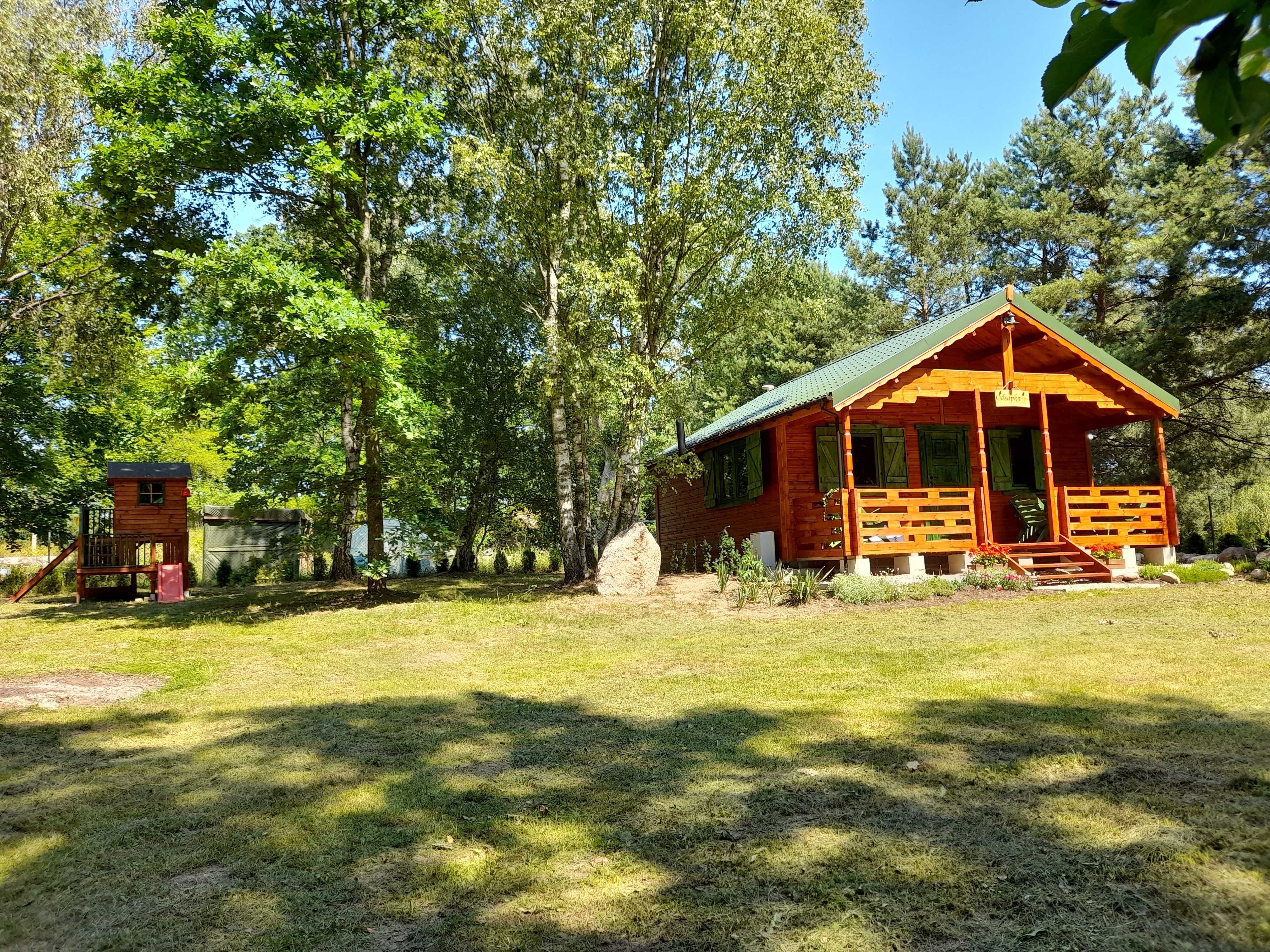 Odsapka - uroczy domek dla 7 osób nad jeziorem Dołgie, b. blisko wody