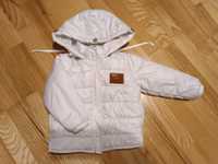 Biała pikowana kurtka bomberka dla dziewczynki 80/86 LAttante