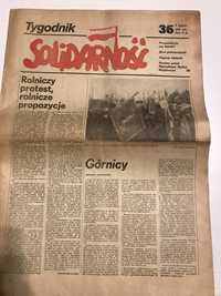 Gazeta tygodnik Solidarność (36) 4 grudnia 1981 roku