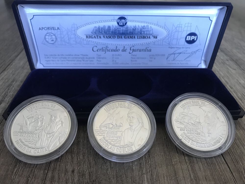 Moedas de prata de coleção