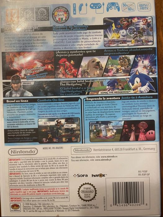 Super Smashbros Brawl Nintendo Wii