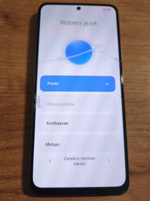 POCO X5 5G 256 GB uszkodzona szybka