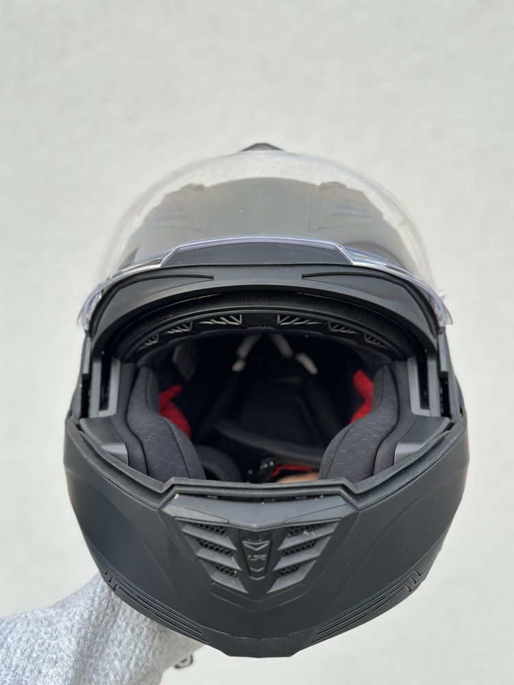 Kask Szczękowy LS2 Valiant 2 Solid Pinlock Pokrowiec Plecak Motor