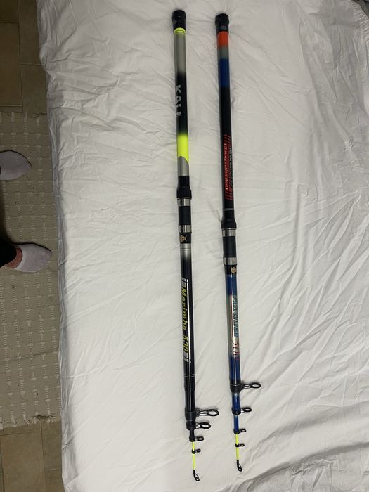 Duas canas (canelon) telescopicas novas a estrear, 5 metros
