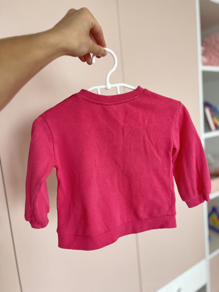 Рожевий світшот H&M на дівчинку 6-9 міс (буде і довше)