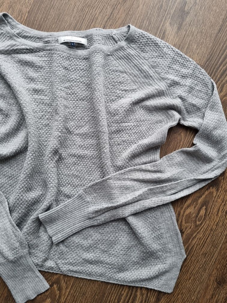 Only 40 L szary sweterek damski oversize