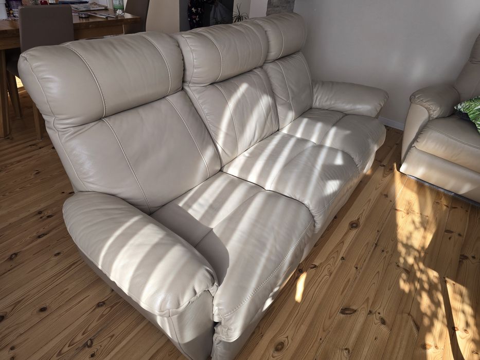 Sofa skóra naturalna 3 + 2