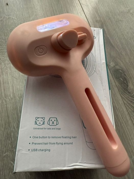 Szczotka parowa dla psa i kota samoczyszcząca. Do pielęgnacji sierści