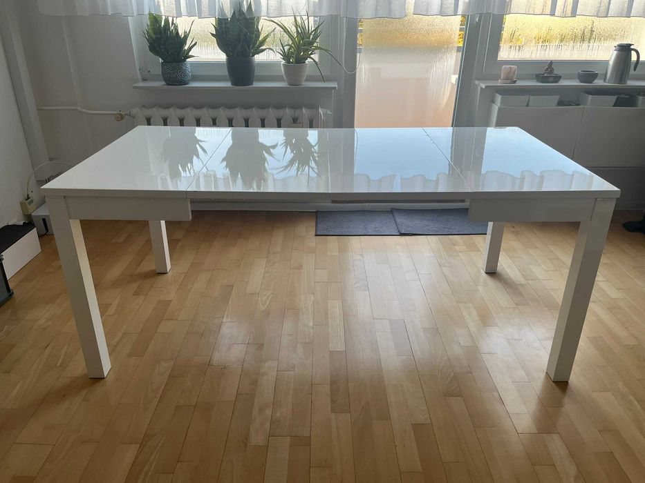 Stół do jadalni/kuchni bialy rozkładany 90x90 Eryk 2
