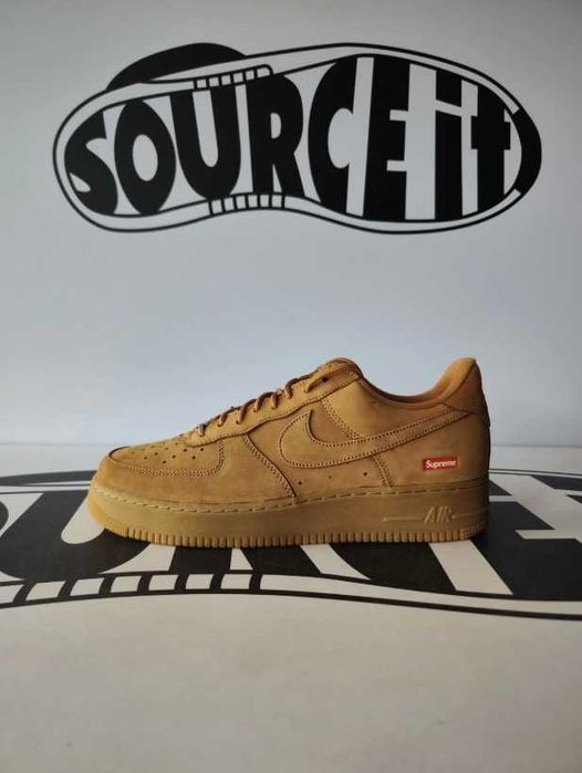Buty meskie Mokasyny Nike_Air_Force_1_Low_Supreme_Brown R.43
