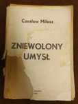 Książka "Zniewolony umysł"- Czesław Miłosz