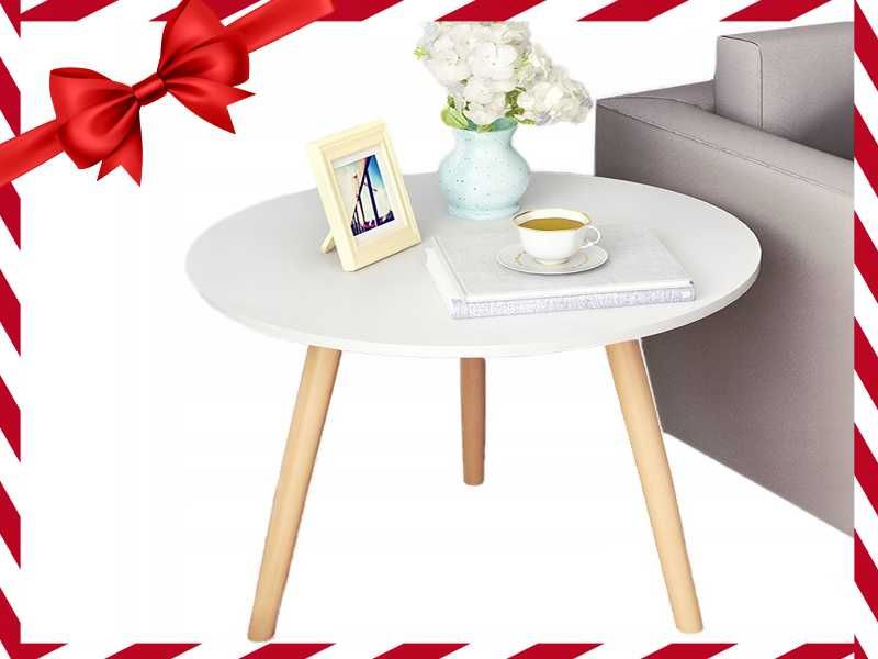 Nowy STÓŁ KAWOWY Stolik Do Salonu Ława Skandynawski Drewniany (OKAZJA)